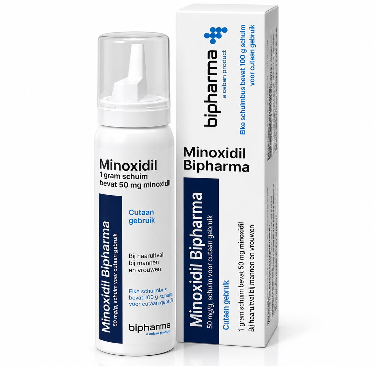 Minoxidil schuim 5% zonder propyleenglycol (100 gram)
