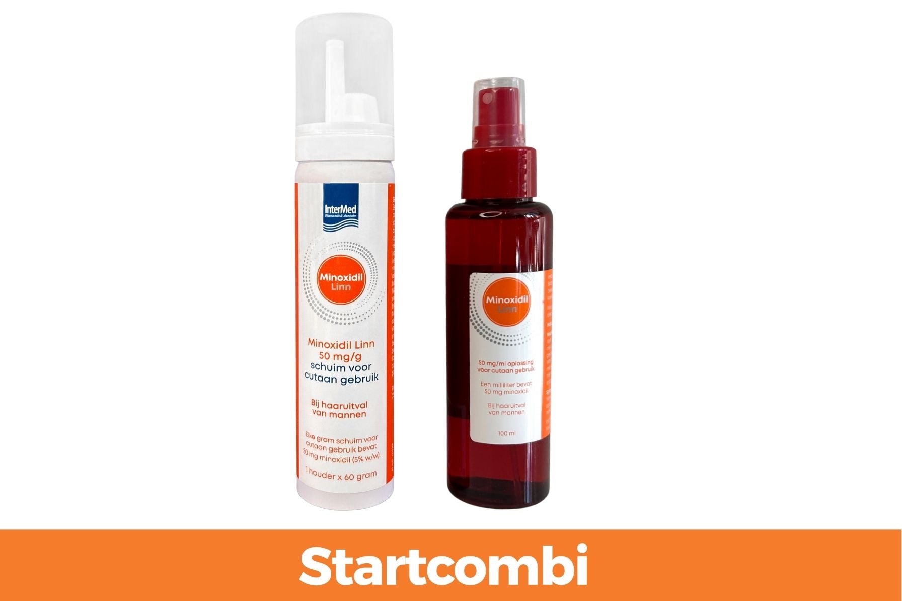 Minoxidil 5% startcombi schuim en lotion gratis verzending