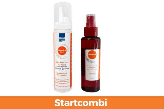 Minoxidil 5% startcombi schuim en lotion gratis verzending
