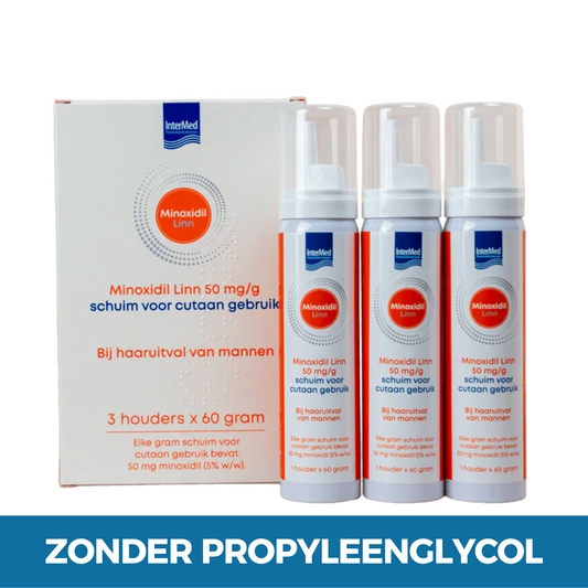 Minoxidil 5% schuim 3-pack