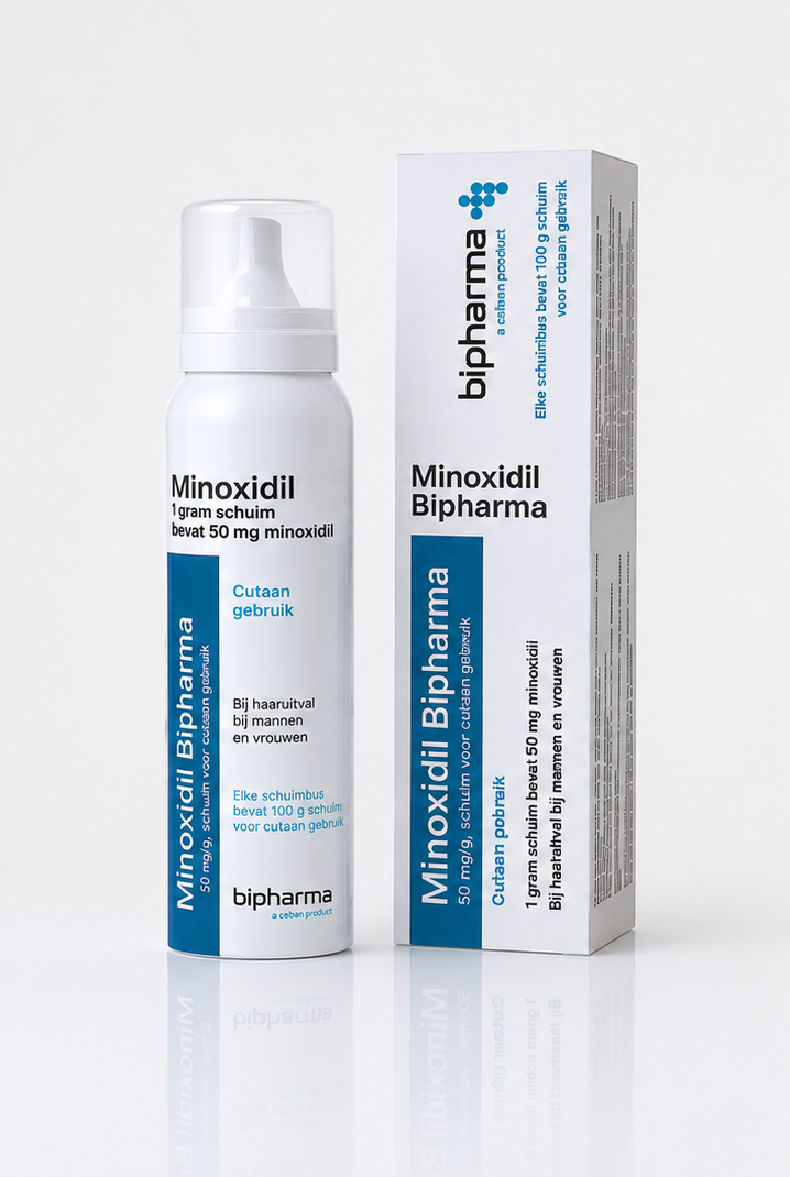 Minoxidil schuim 5% zonder propyleenglycol (100 gram)
