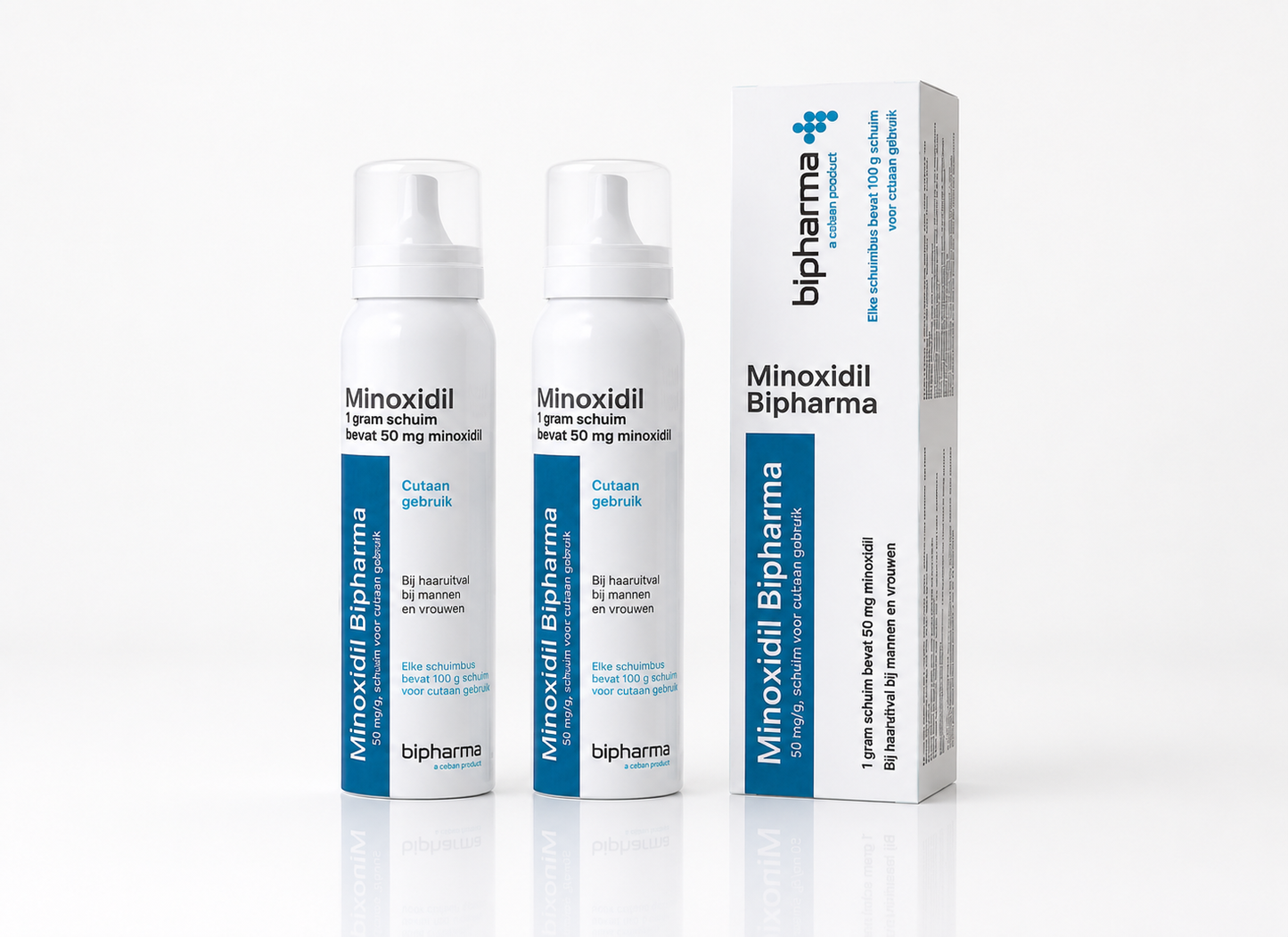 Minoxidil schuim 5% zonder propyleenglycol (200 gram)