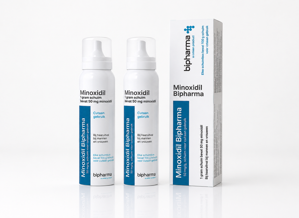 Minoxidil schuim 5% zonder propyleenglycol (200 gram)
