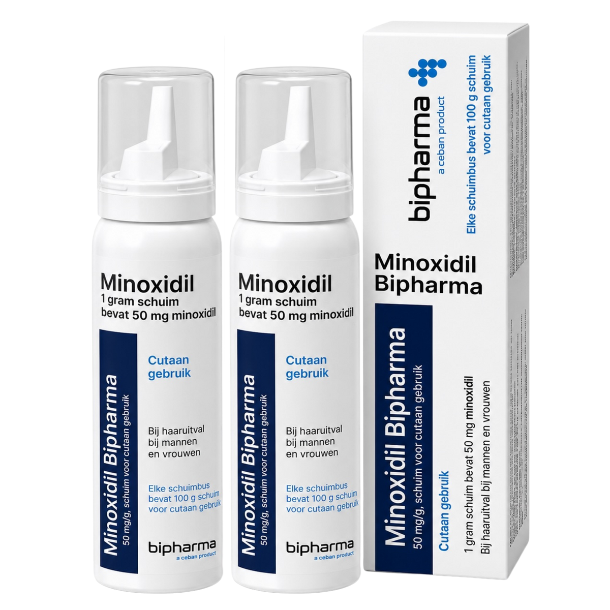 Minoxidil schuim 5% zonder propyleenglycol (200 gram)