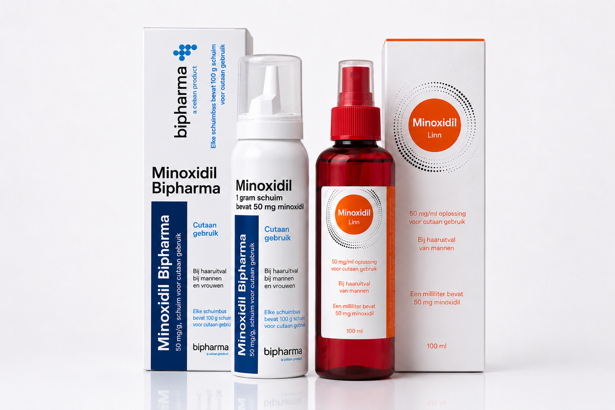 Startcombinatie minoxidil schuim en lotion